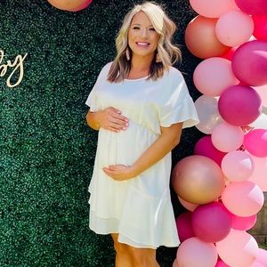 Cream  midi dress
